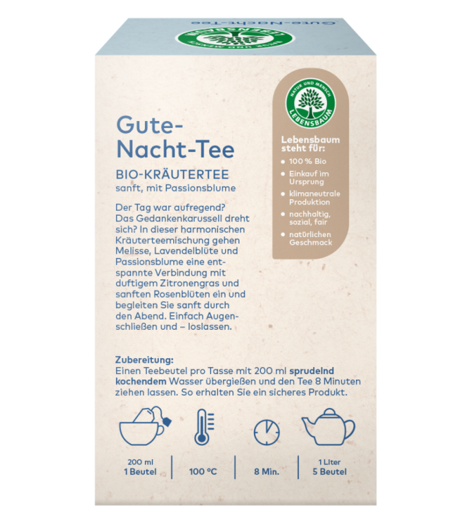 Gute Nacht Tee bio